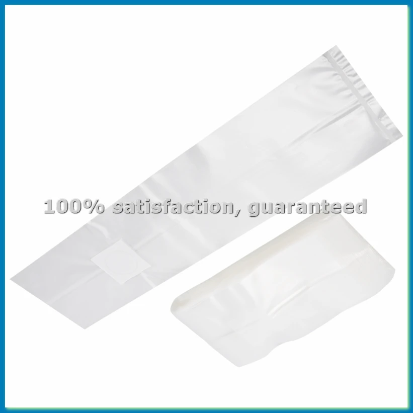 50Pcs 10x20 Inch PVC Mushroom Spawn Grow Bag Substrate Hight Temp Pre Sealable Garden Supplies Grow Bags-AT35