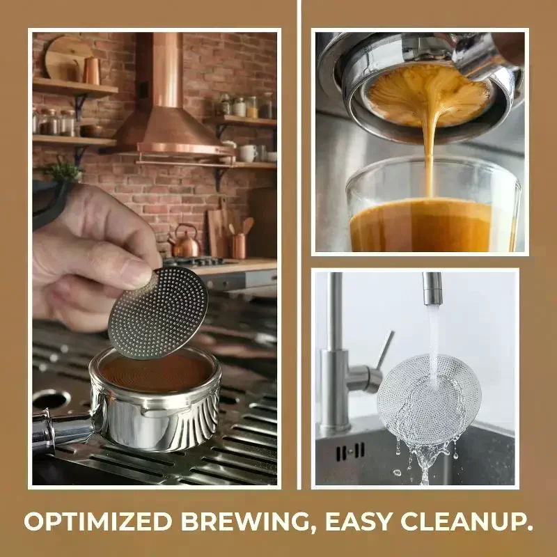 Espresso Coffee Puck Screen Compatible with 51mm 53mm 58.35mm Portafilter Home Barista Machine DIY