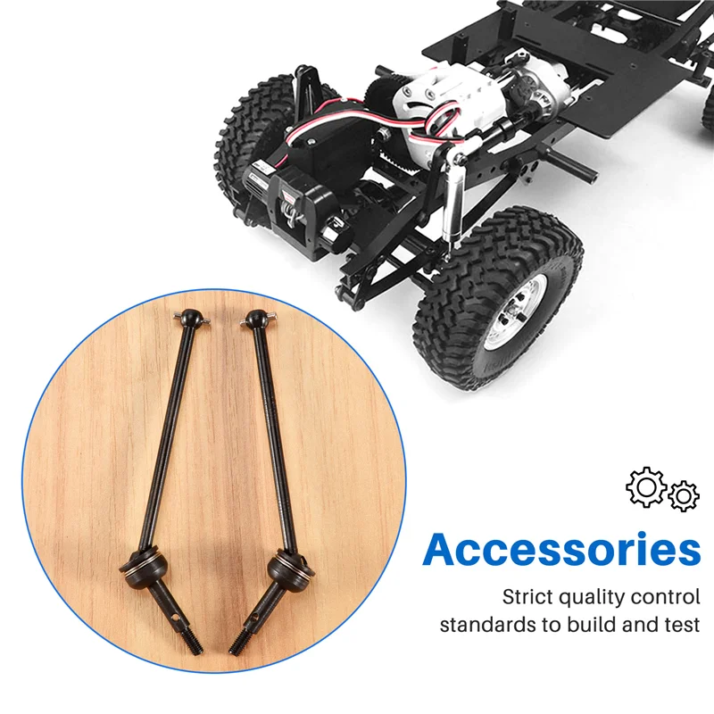 

2шт стальной универсальный приводной вал CVD для Wltoys 144001 1/14 Детали для обновления радиоуправляемого автомобиля, аксессуарыb87b