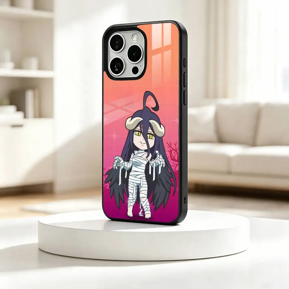 A-Albedo Anime O-Overlord   Phone Case For iPhone17,16,15,14,13,12,11 Plus,Pro Supports Magnetic Wireless Charging