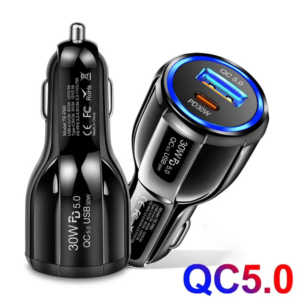 Usb Car Charger 30W…