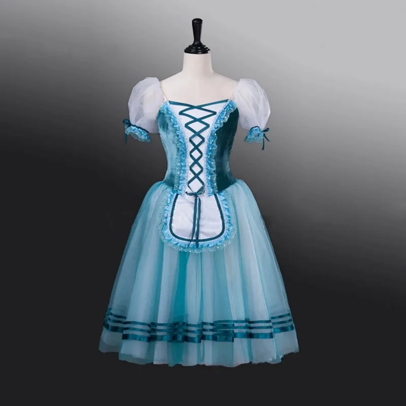 Giselle-vestido longo de bailarina para mulheres, vermelho, fantasia de palco, tutu dançando, vestidos de bailarina, dançando