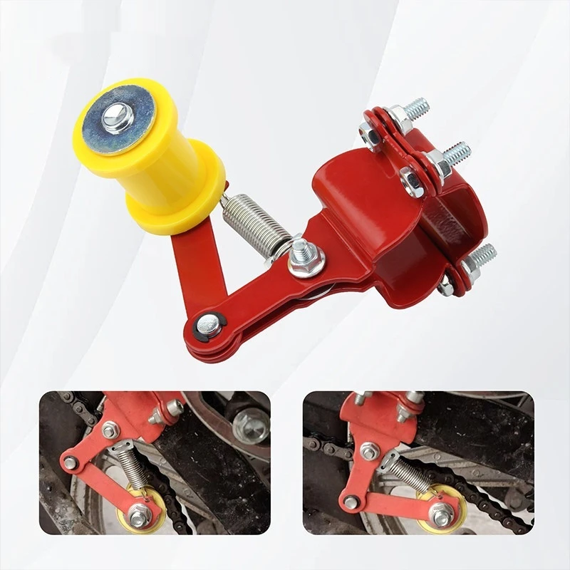 For Motorcycle Universal Automatic Chain Tensioner Roller Chain Guide Anti-Slip No-Drill Accesorios Moto Accessori Moto