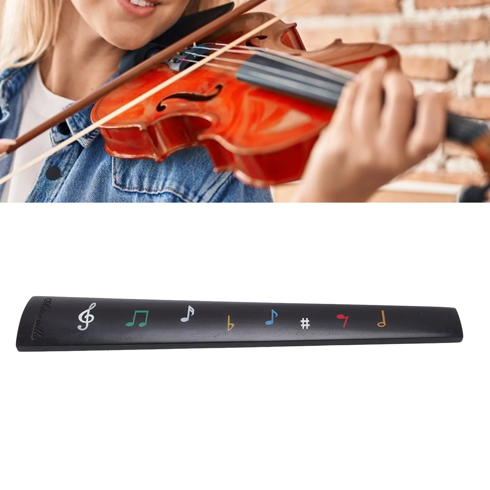 

Гриф для скрипки 4/4, простая установка, высококачественная, прочная древесина, тонкая обработка, профессиональная замена грифа для скрипки