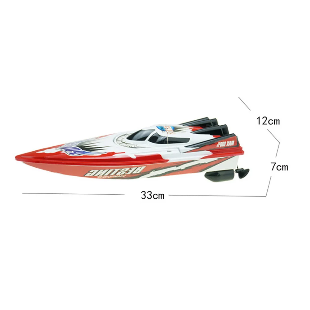 Bateau haut rouge professionnel Quadrocopter bateau télécommandé Double étanche forte contrôle de vitesse du moteur refroidissement par eau automatique