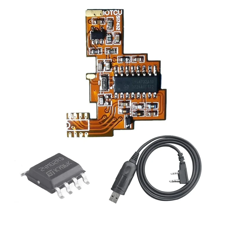 

Хорошо сделано-для Quansheng K5 K6 SI4732 Плата FPC Модификация Коротковолновый полнодиапазонный прием + чип расширения 2 м + кабель для программирования