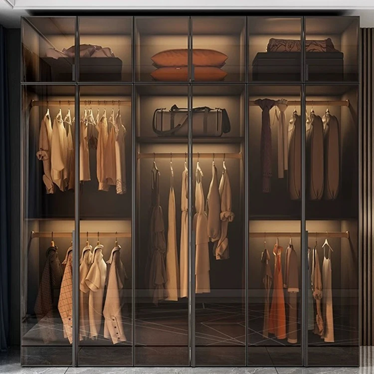 

Luxury Modern Bedroom Wardrobes With Wall Design And Clothes Organizer