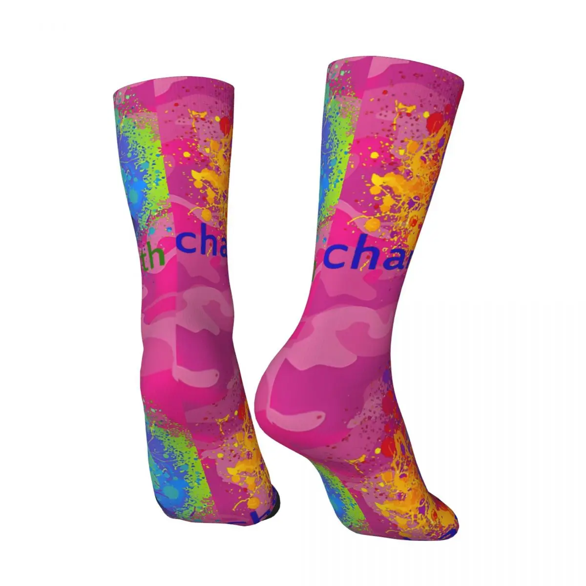 Retro Logo Men's compression Socks Unisex C-Charlie Puth Street Style Pattern Printed Novelty Crew Sock