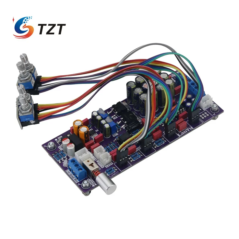 TZT L3 Ultra Class A Servo Linear Low Noise Preamplifier HiFi Tone Board OPA2604 Operational Amplifier with Extension Cable
