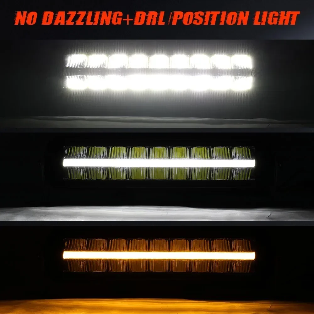 

CE Anti-Glare Light Emitting Diode Ramp Bar 22 32 42 52 DRL 24V 12v Automotive Light Emitting Diode Bar