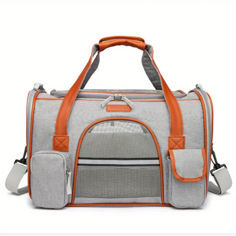 

1PC Foldable and Comfortable Pet Carrier with Detachable Shoulder Strap - Ideal for 3- 6kg Pets，cat supplies