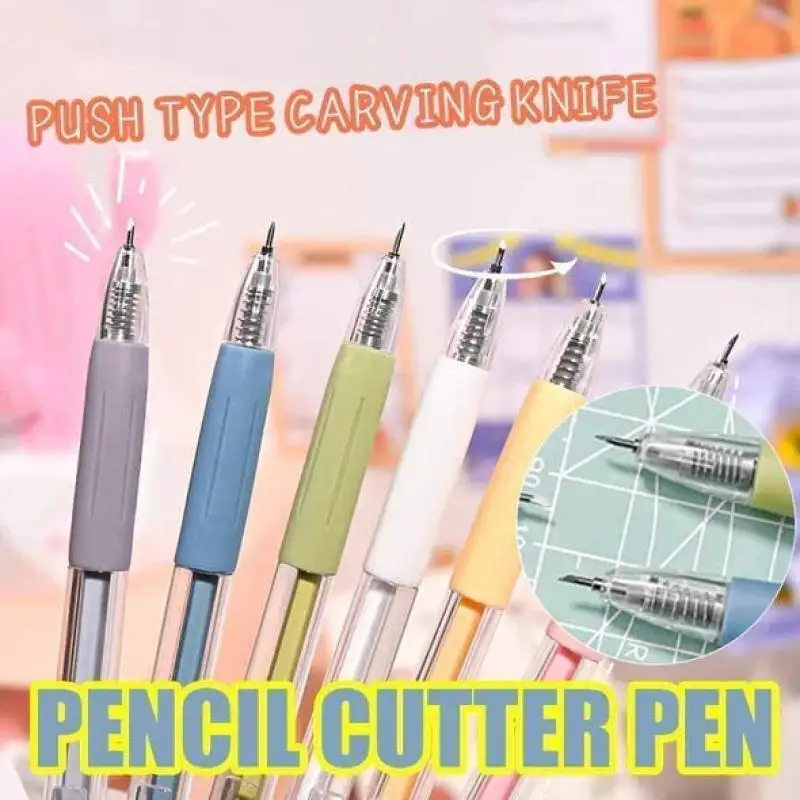 New 10-1PC Art Utility Knife Pen Knife Paper Cutter Stickers Scrapbooking Cutting Tool Express Box Cutter Knife School Supplies