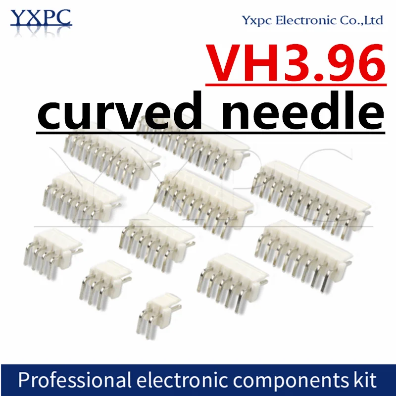 20pcs VH3.96 3.96MM Wire Cable Connector curved needlel 2P 3P 4P 5P 6P 7P 8P 9P 10P 11P 12P