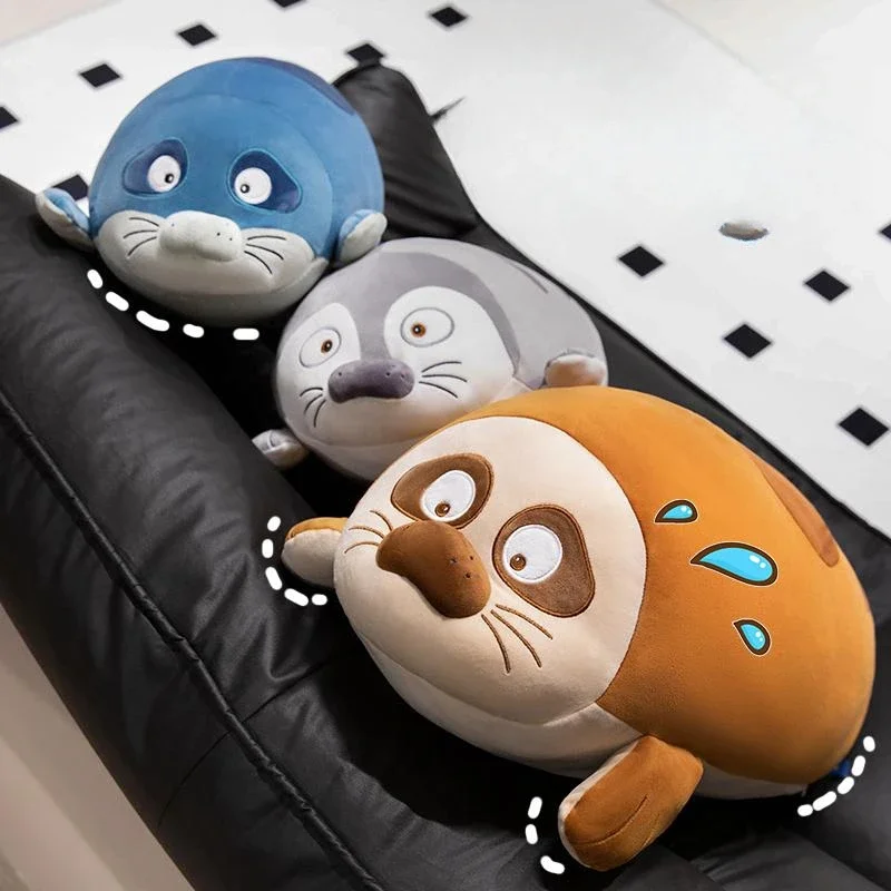 Kawaii Sea Lion Plush Toys Soft Marine Animal Cute Seal Stuffed Doll Nice Birthday Gift Sleeping Pillow Bed Decoration