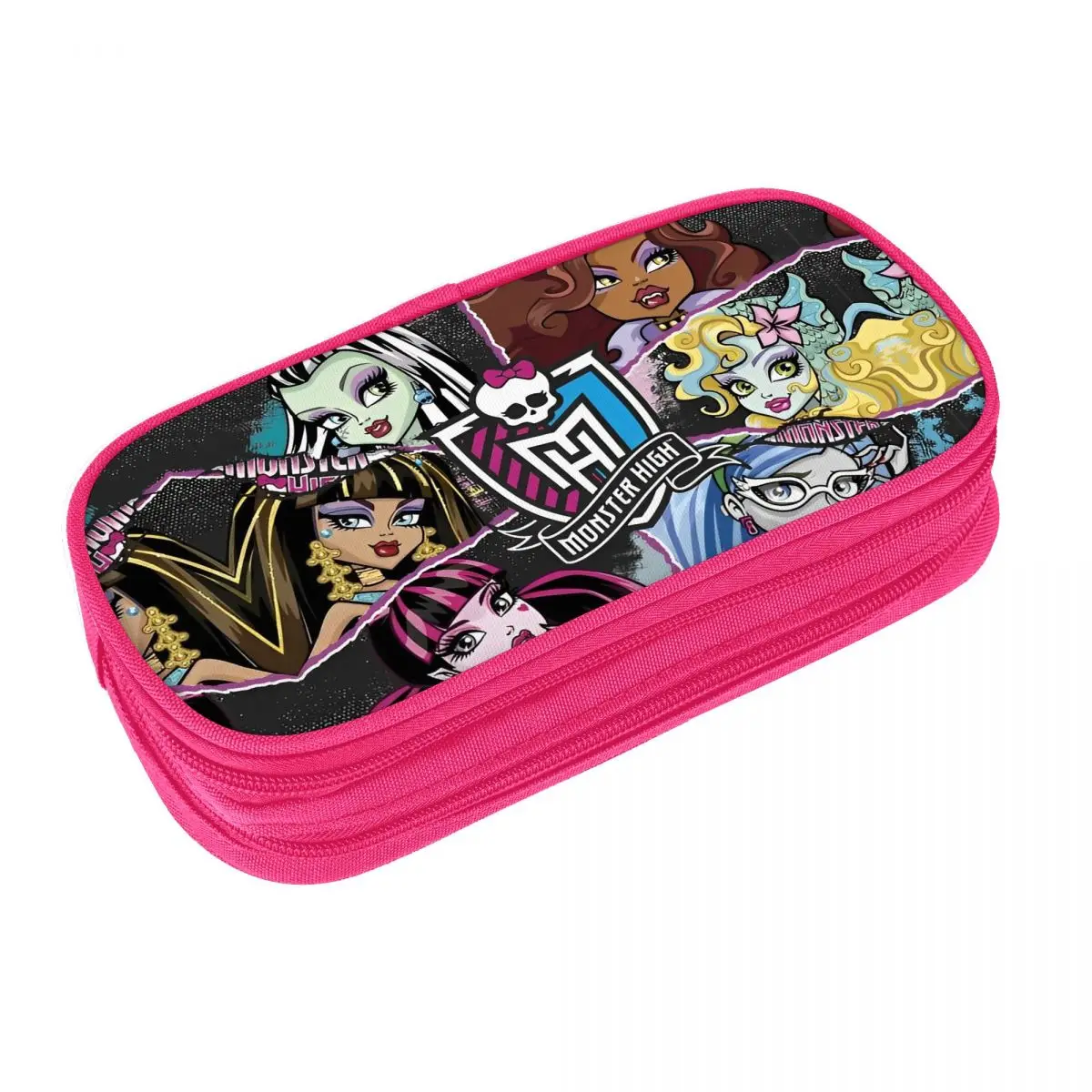 Monster High Character (21) Pencil Case Girls Boys Aesthetic Pencil Box Graphic Back To School Pencil Cases Supplies Gift Idea