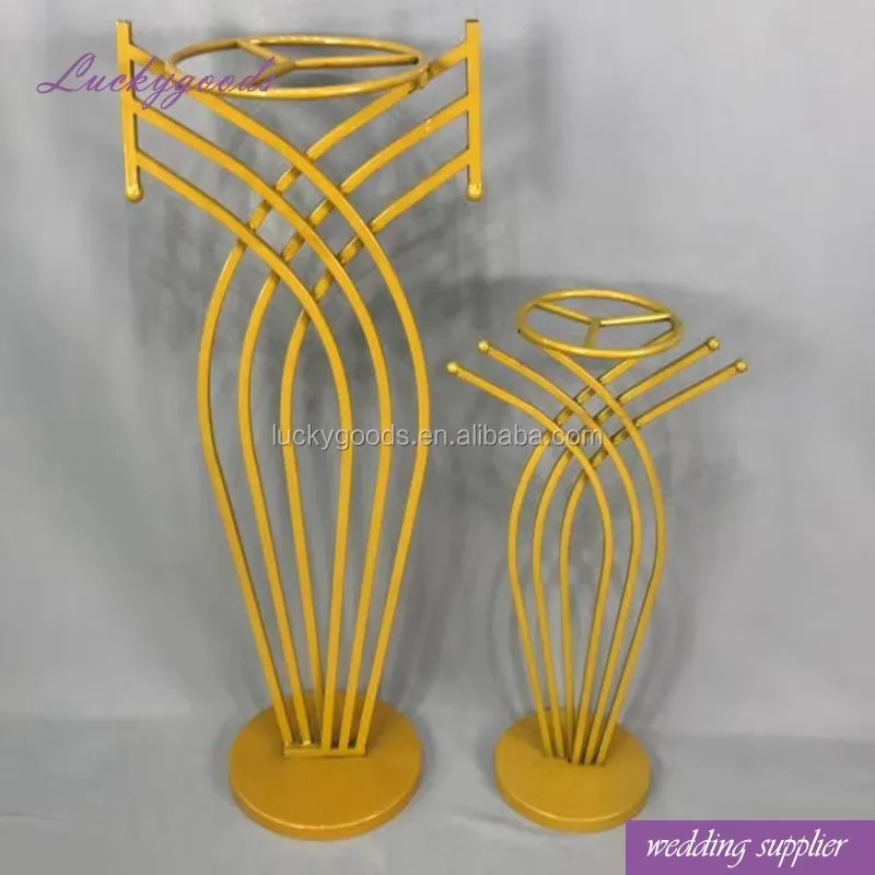 LDJ817 Wedding Stage Decoration Mermaid Shape Gold Vase for Flower Arrangements