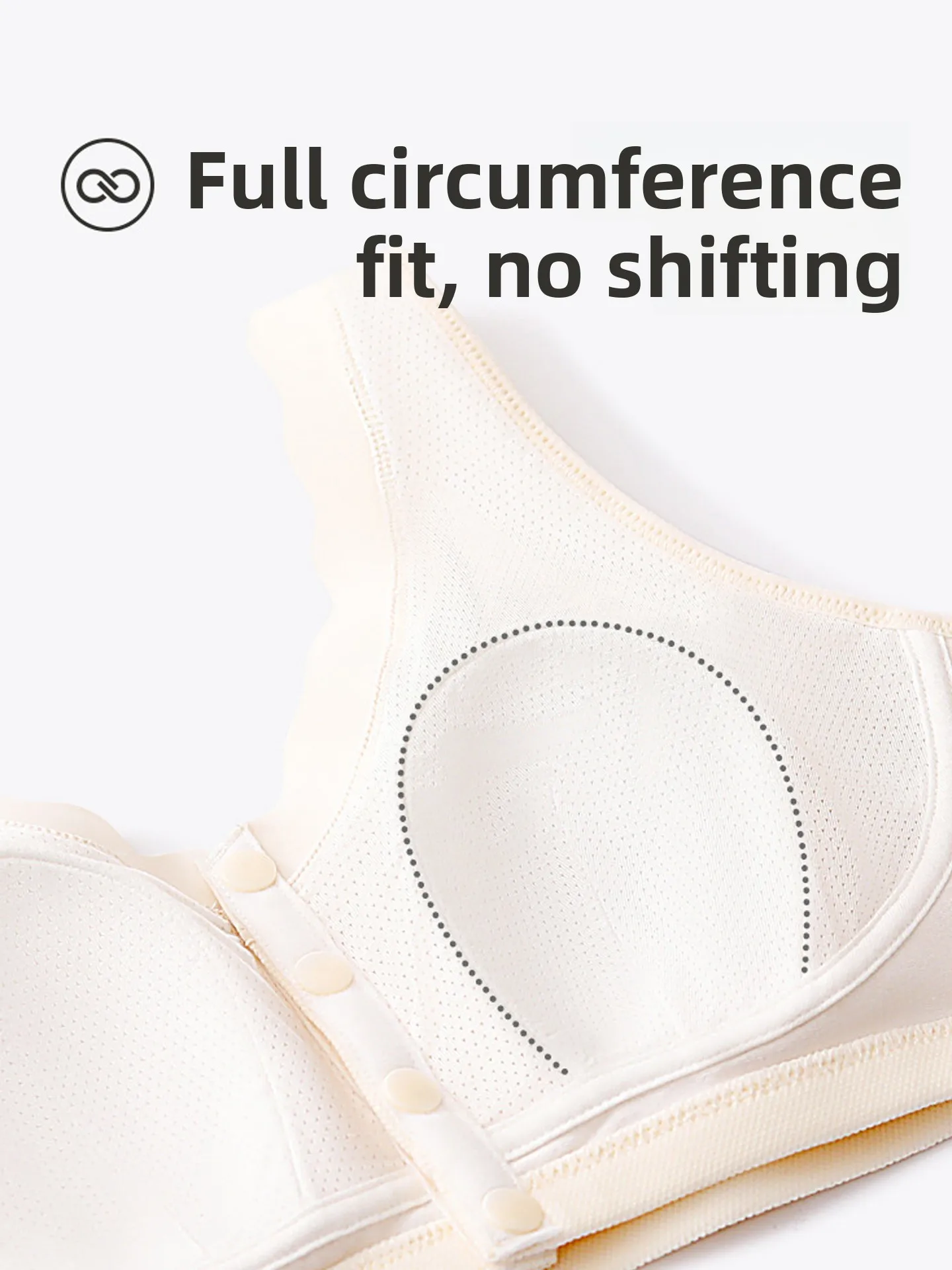 Picture 6: Ultra-Thin No Sponge Maternity Bra Large Size Front Button Design Breathable Comfortable for Feeding Suitable for Middle-Aged...