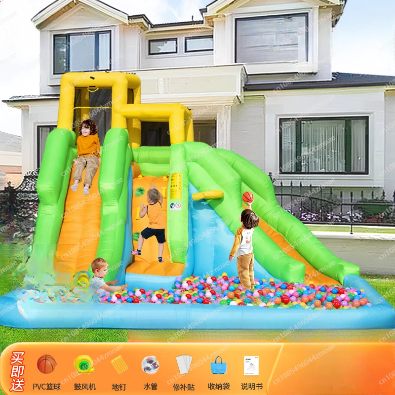 Inflatable Castle Household Outdoor Play Pool Children's Bobo Pool Rock Climbing Slide Children's Naughty Castle Toys