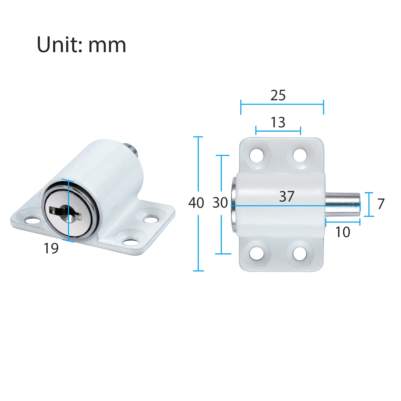 4Pcs Sliding Window Patio Screw Door Lock Key Push Baby Child Safety Protection Antitheft Door Window Security Lock Zinc Alloy