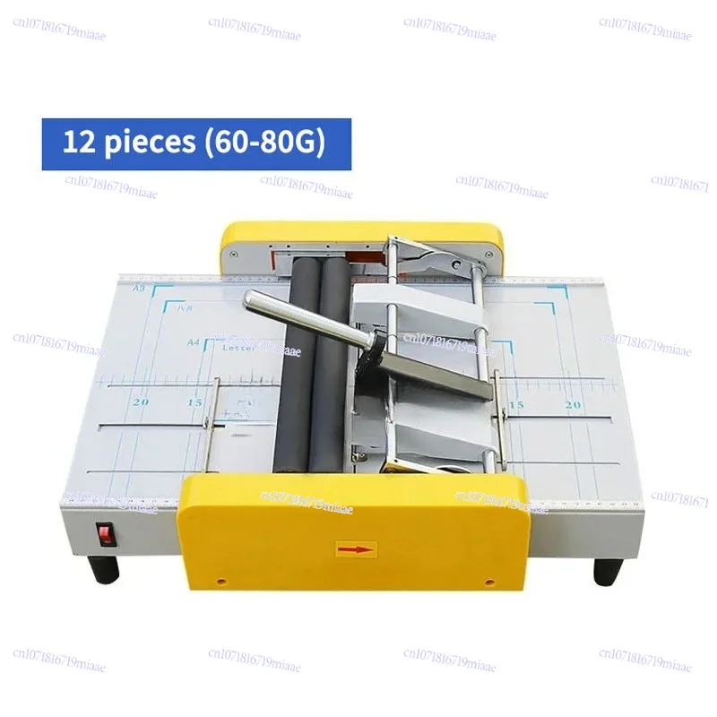 A3 A4 Electric Stapling & Folding Machine Dual Voltage Paper Creaser For Color Page Processing