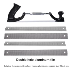 Adjustable Frame Milled Tooth Files Holder Car Body Polisher Metal Panel Polishing Curved Tooth Steel File Dent Repair Tools