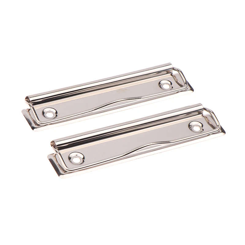 10Pcs Clipboard Clips Spring-Loaded File Folder Mountable Metal Clip Office School Hardboard Stationery Clamps Mini Binder