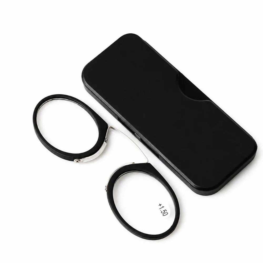 Mini Mini Lazy Glasses Reading Glasses Nose Clip Legless Nose Rack +1.0 - +3.5 Portable Presbyopic Glasses Men Women - Aliexpress Deal
