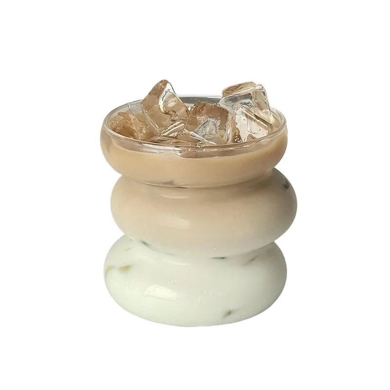 

*Niche design belt, glass water cup, heat-resistant coffee cup, juice beverage cup