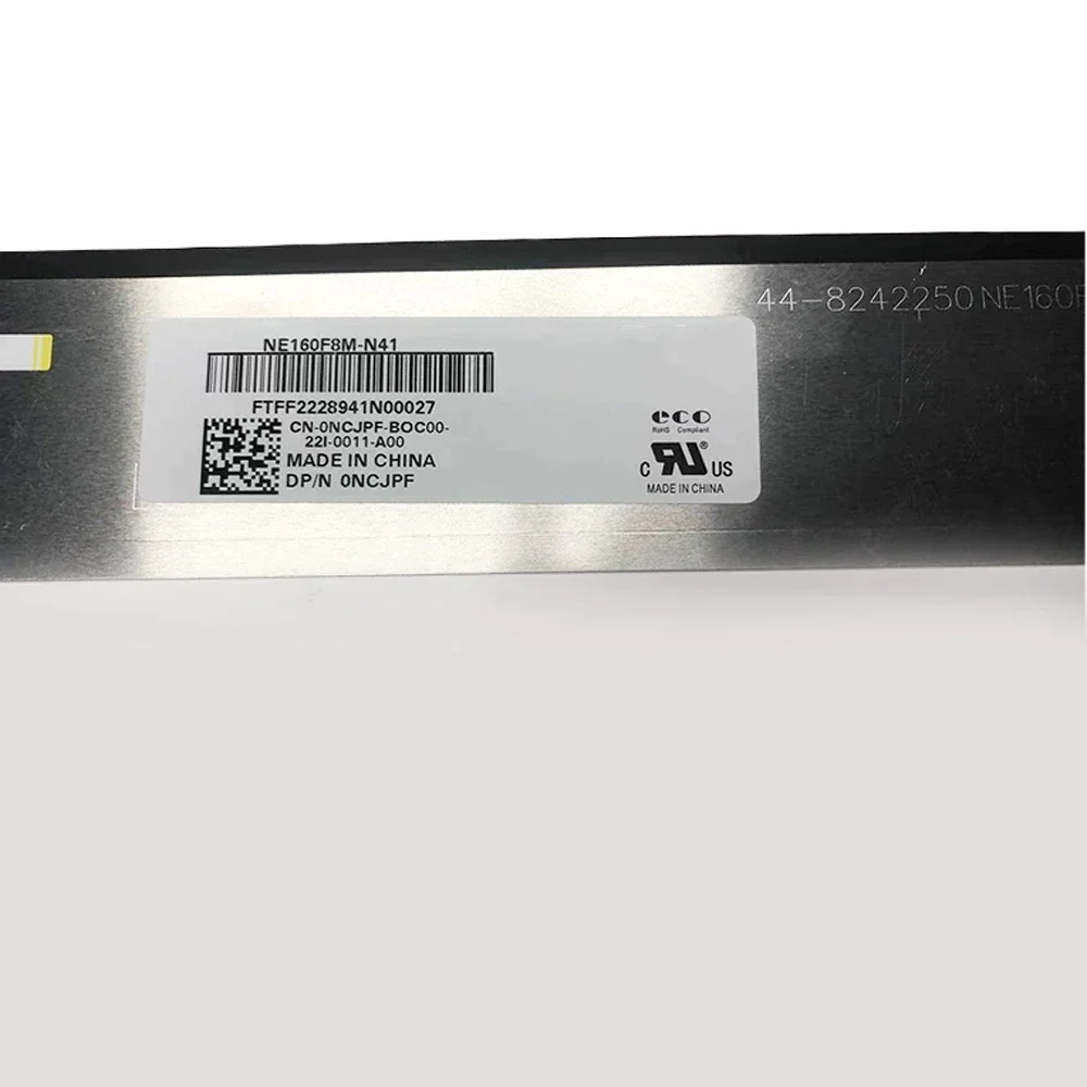 NE160F8M-N41 NE160F8M-N42 B160QAN01.0 For Dell Inspiron 16 7610 5625 40Pin 3K Laptop LCD Screen 16.0