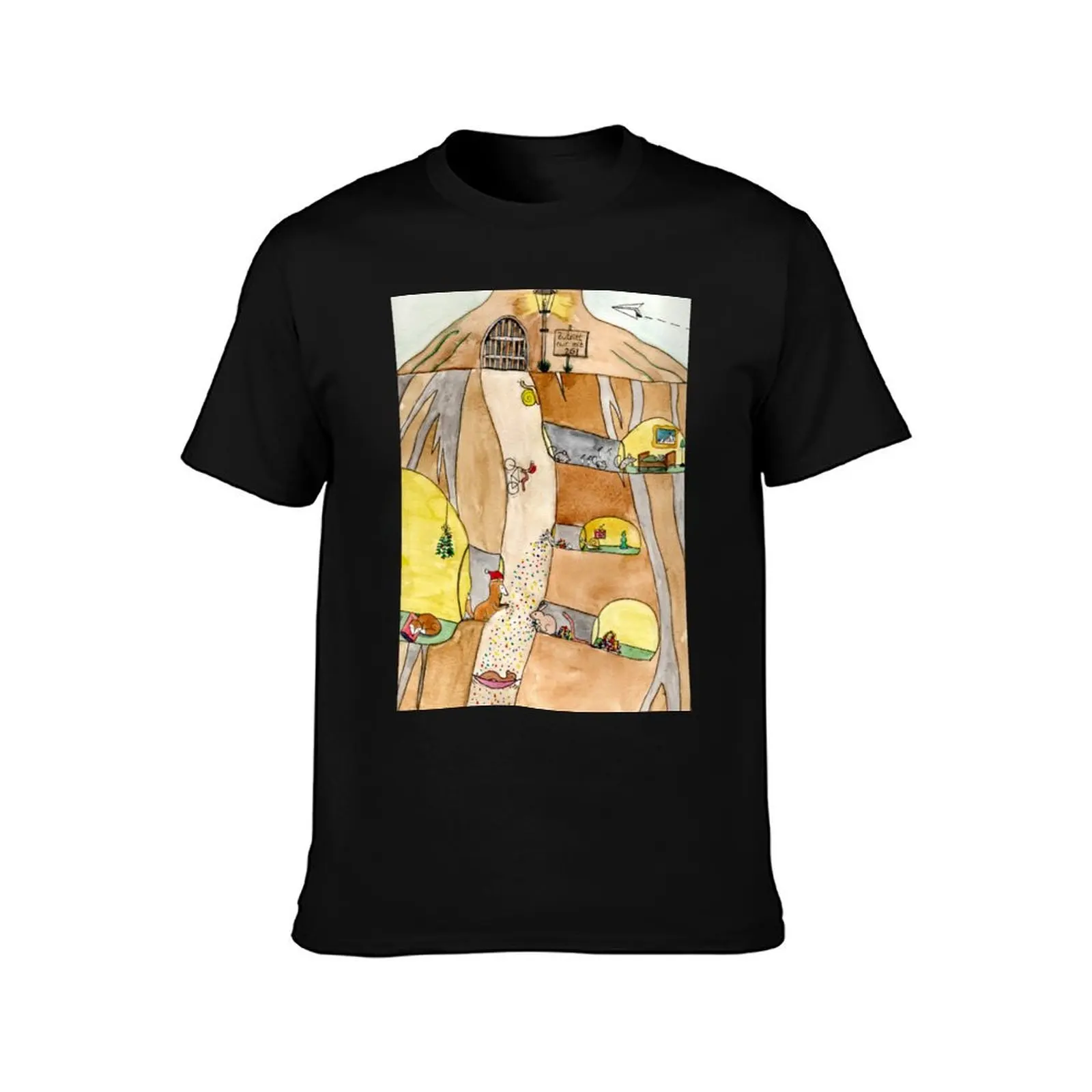 Confetti in the Hammock - The Secret Life of Forest Animals T-Shirt Mechanic Work Tee Shirt T-Shirt