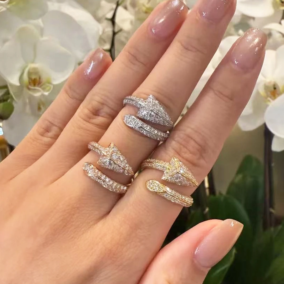 New Product 2026 925 Sterling Silver Arrow Feather Rings Woman Luxury Designer Fashion Jewelry for Woman, Date Gift Wife's Gift