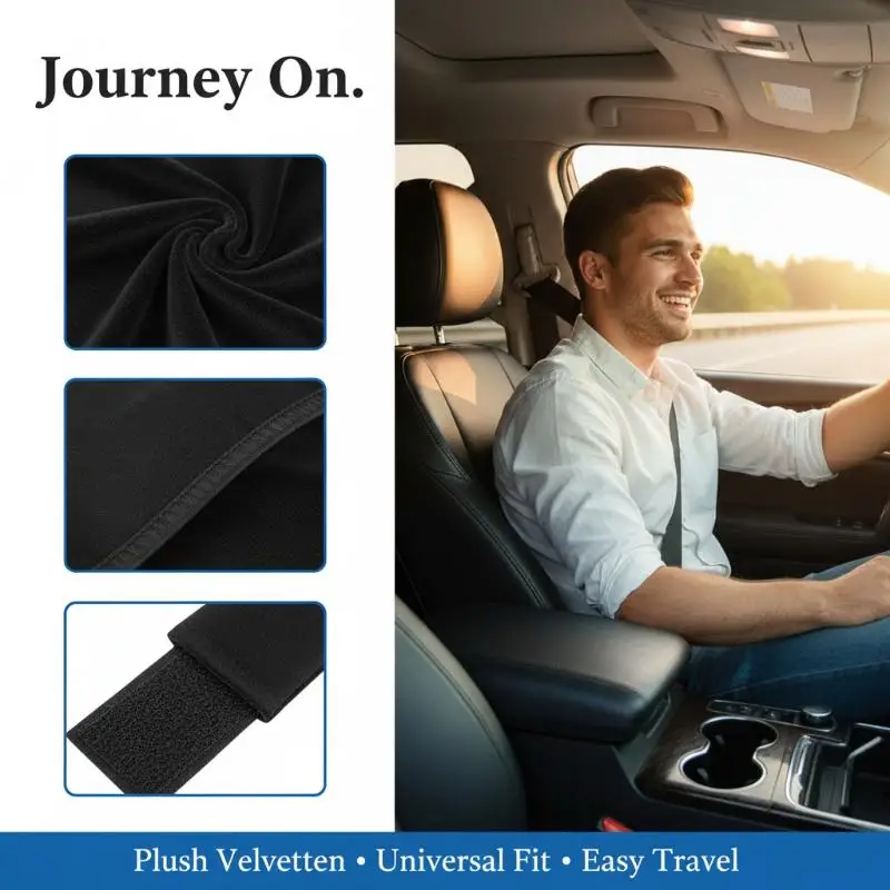 Car Shoulder Pads 1/2pcs Soft Seat Belt Covers for a Comfortable Driving Experience