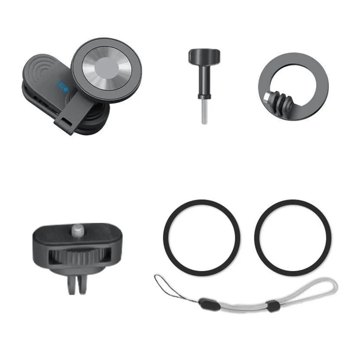 Y320A~!#Quick-Release Magnetic Clip with Base Kit for Action 6 5Pro 4 3 for 13/12/11 for