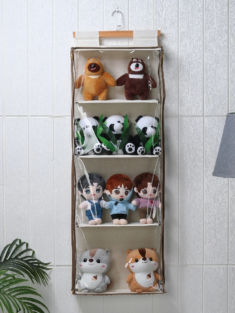 

Настенная сумка-органайзер для хранения игрушек и кукольных домиков, из хлопка, в японском стиле, для организации дома, для сумок