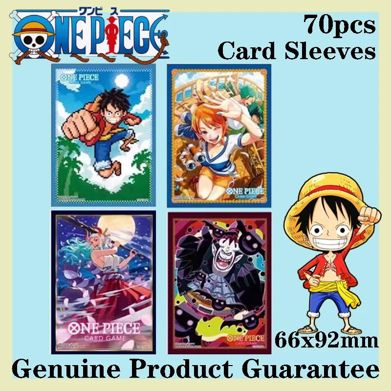 

Горячие Luffy Nami Moria Yamato, цельные рукава 66x92 мм, 70 шт., набор, 4 дизайна, защитные пленки для карт, коллекция аниме, подарок для игроков TCG