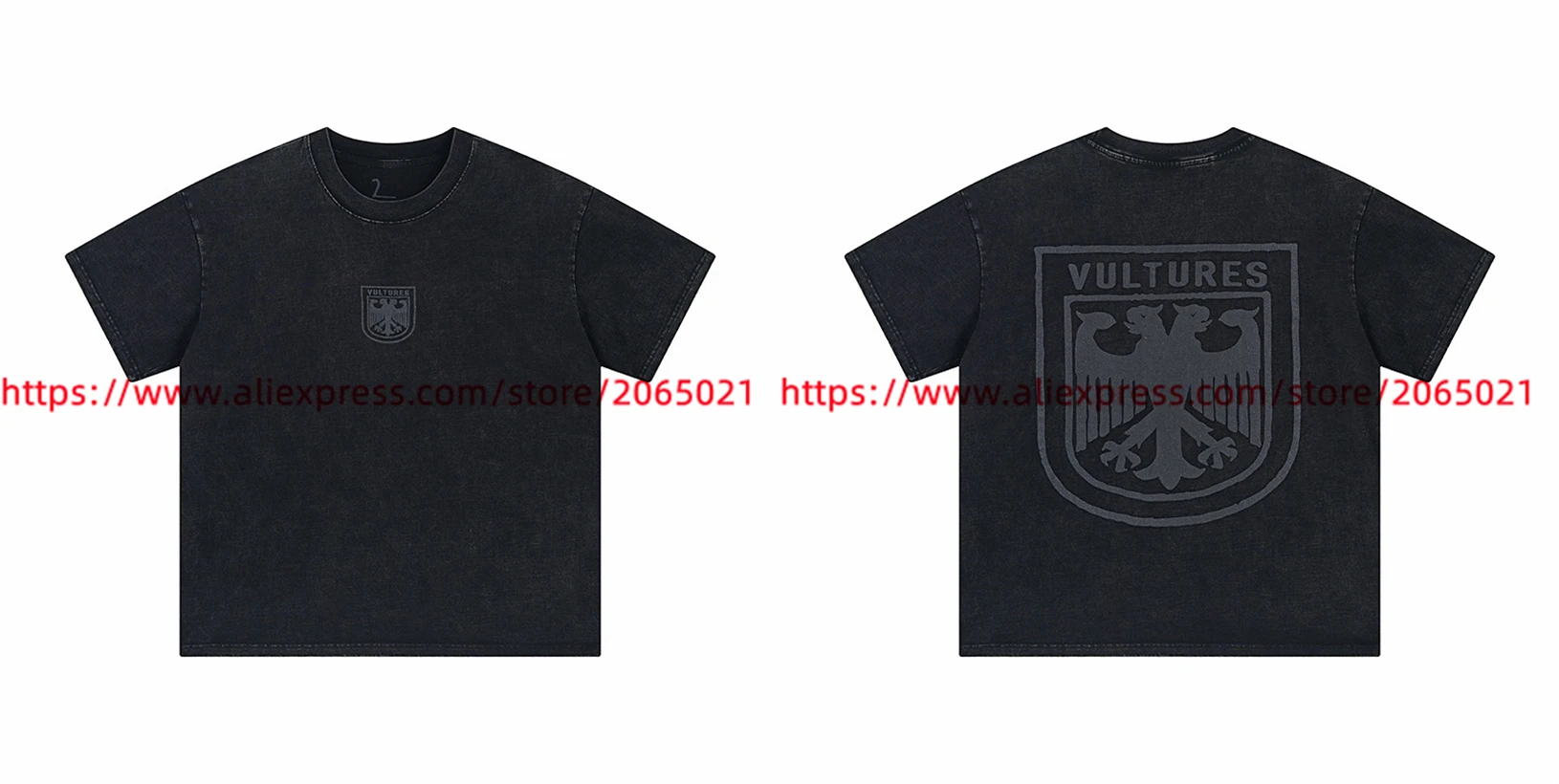 KANYE WEST VULTURES Tシャツ ブラック Long Sleeved Kanye West Vultures T-Shirt Men Women 1:1 Best