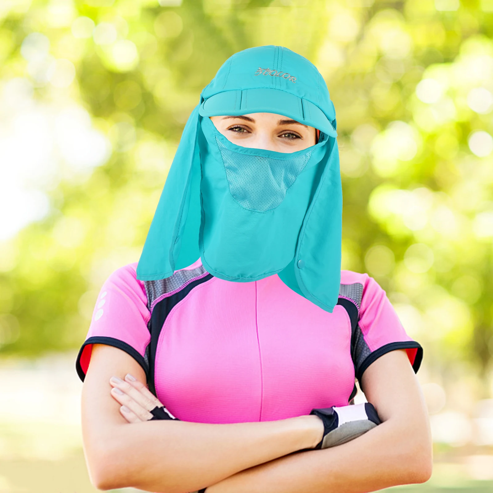 

Sun Protection Hat Neck Flap Outdoor Cycling Breathable Lightweight Folding Portable Hiking Sun Hat Outdoor Supply