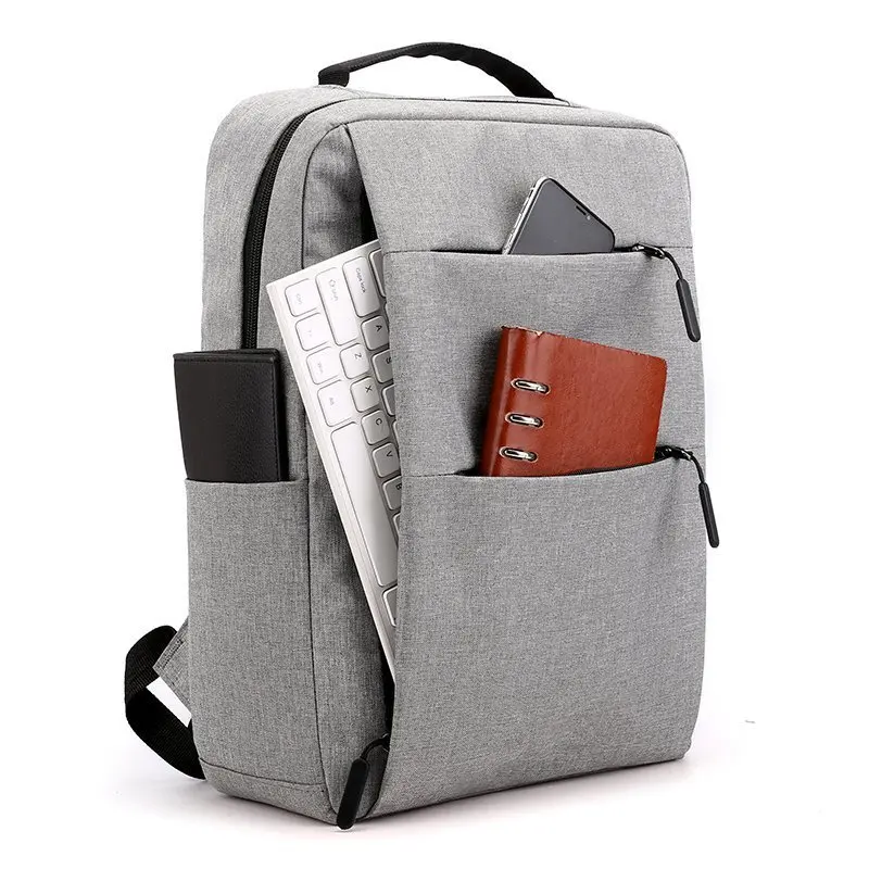 Picture 3: Lightweight waterproof nylon fabric men's backpack with multiple pockets, 15.6-inch computer storage, women's travel backpack