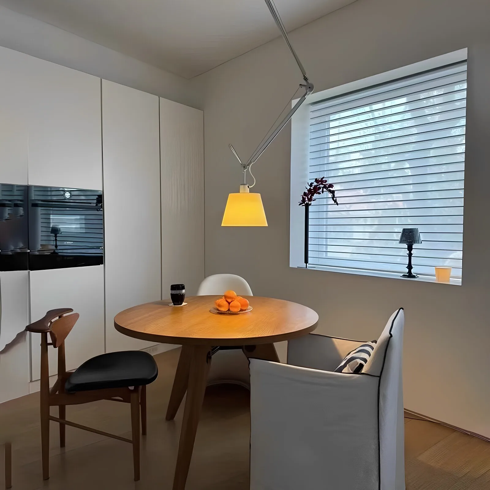 Nordic Style Adjustable Swing Arm Pendant Lamp for Dining Room Bedroom Study Foldable Extendable Design Hanging Light