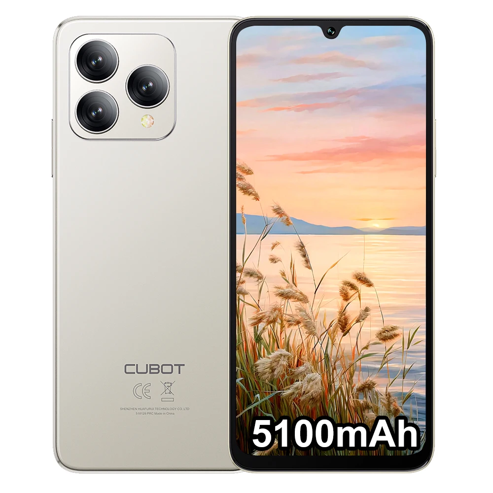 Cubot A40 Smartphone Android 15 12 GB(4 + 8 )+ 256 GB 6,88'' 120Hz 5100 mAh NFC/GPS Gezichtsherkenning 4G Telephone Portable IPS
