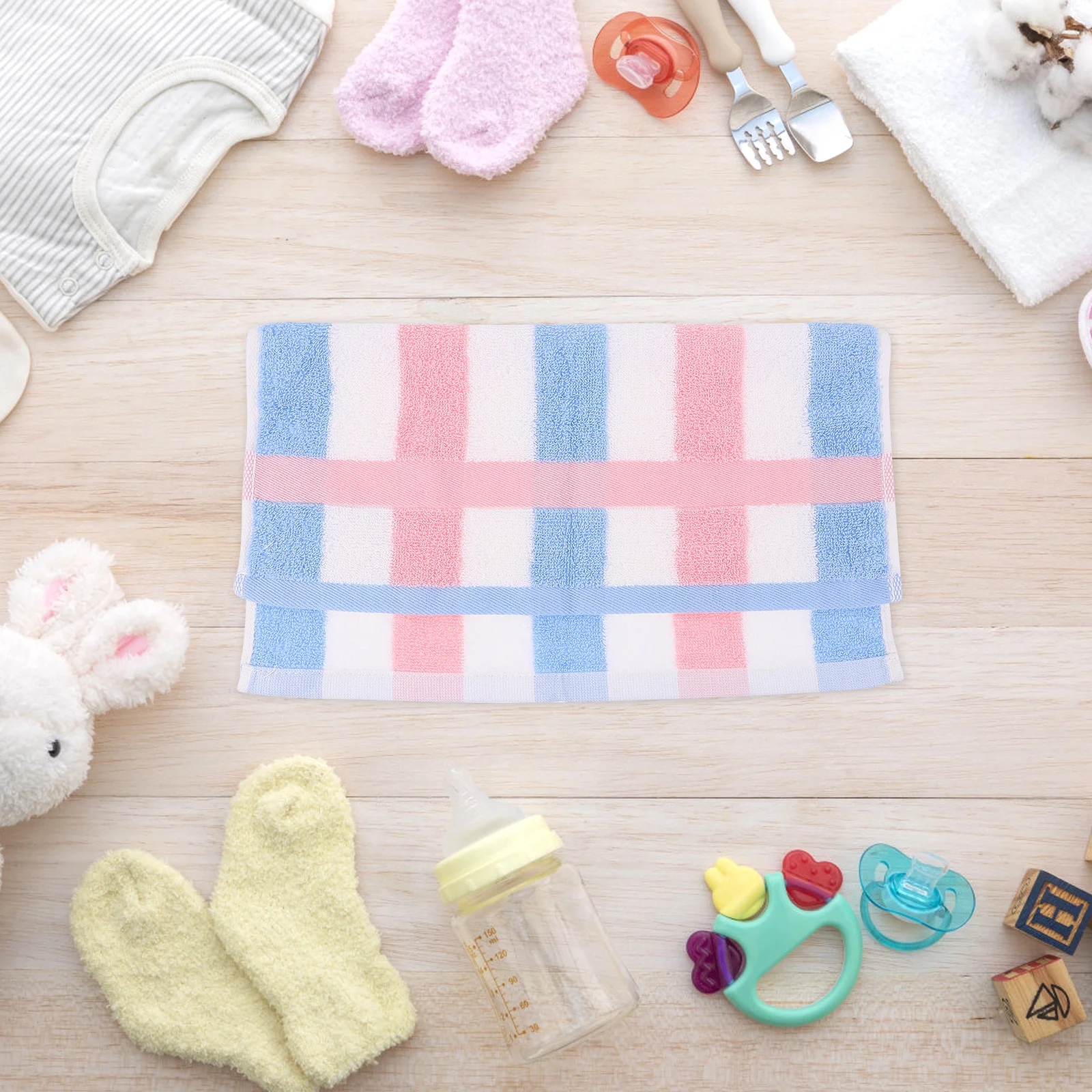 

3Pcs Children Small Cotton Wash Cloths Soft Absorbent Face Towels Bath Bath Towels for Bathroom Shower Wash Cloth