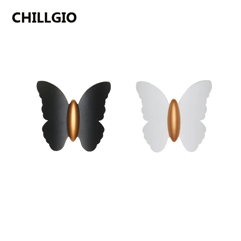 MiniInTheBox LGIO-Applique Murale LED Papillon, Éclairage Nordique, Décor de Salon, Moderne, Étanche, Nik, Aluminium, Haut vers le Bas