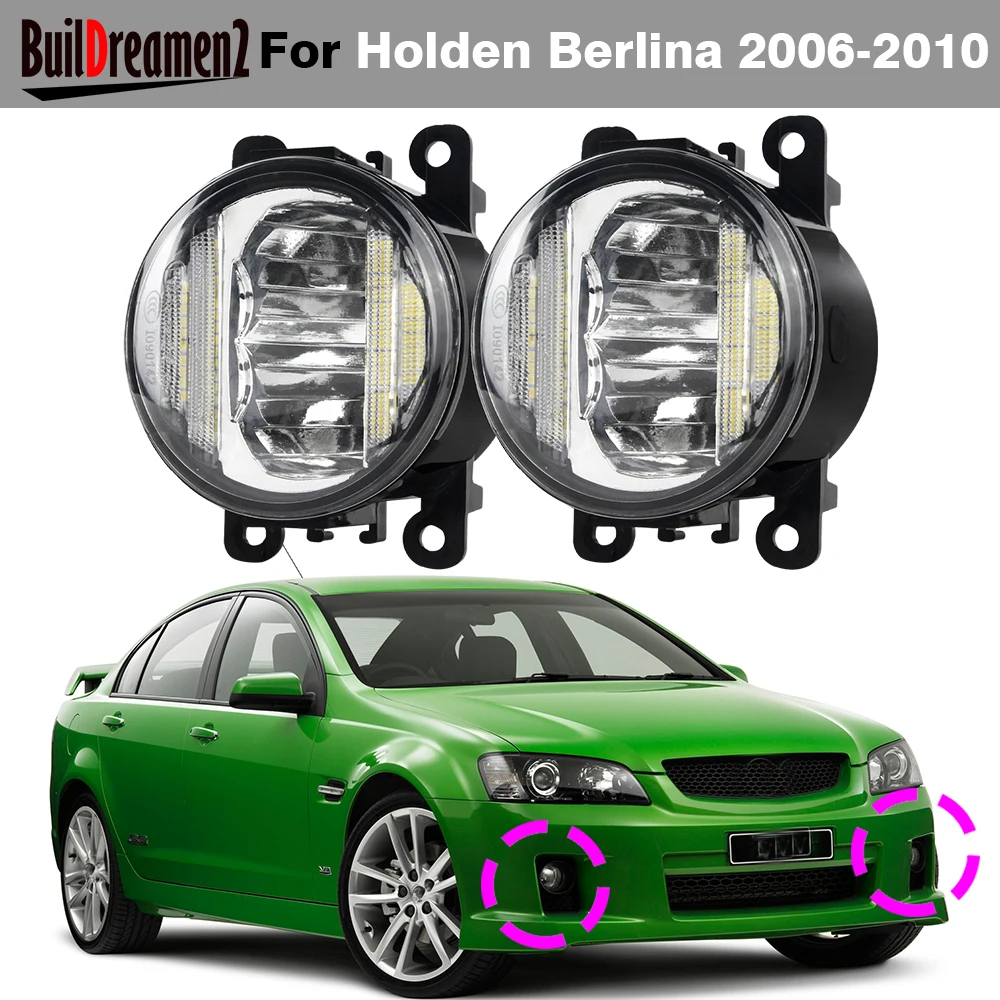 2 Pieces Car Front LED Fog Light Daytime Running Lamp DRL 30W H11 For Holden Berlina Series 1 S SV6 SV8 SSV SS 2006-2010