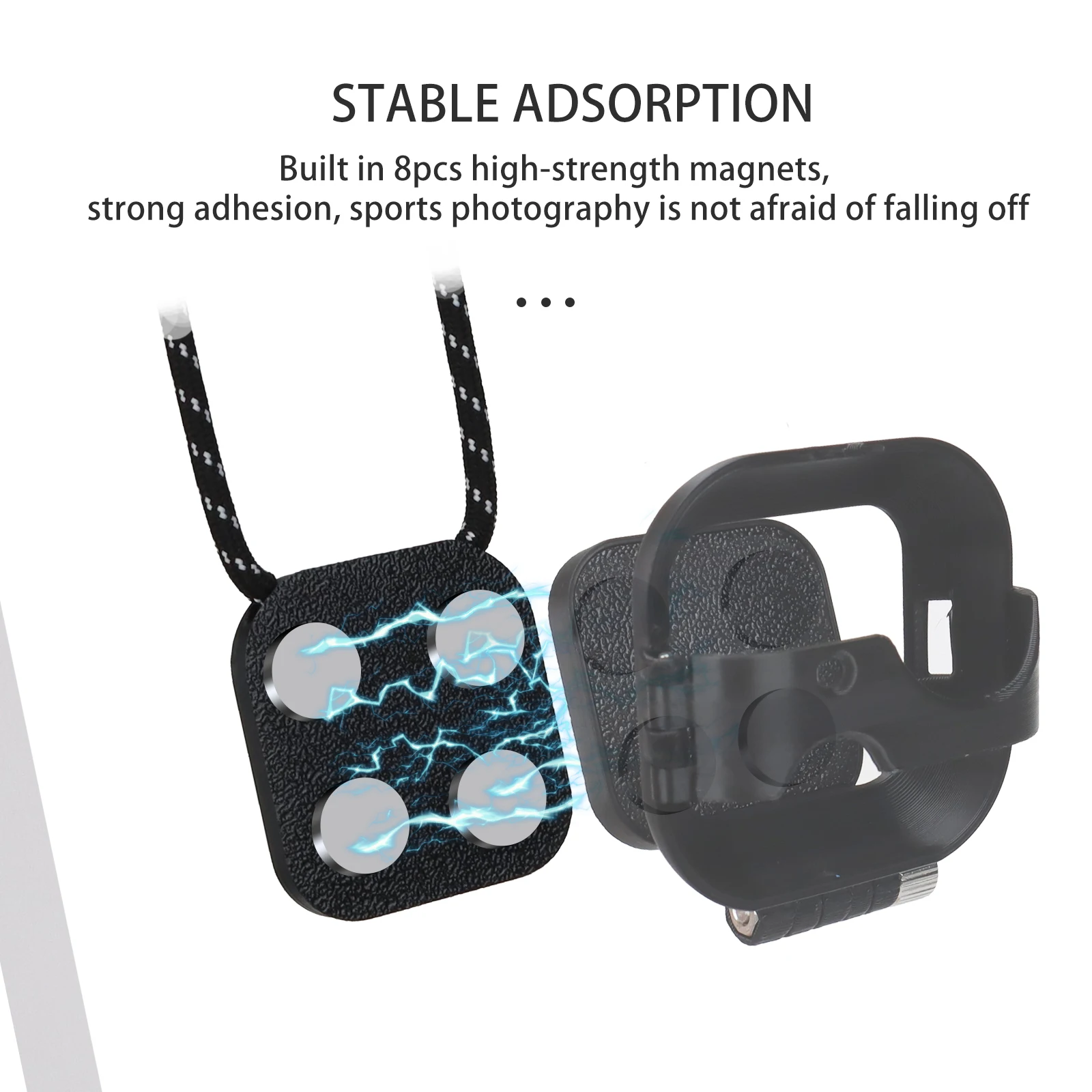 

Magnetic Neck Mount Holder for Insta360 GO Ultra, Magnet Stand Pendant Expansion Adapter Quick Release Bracket Magnetic Mount