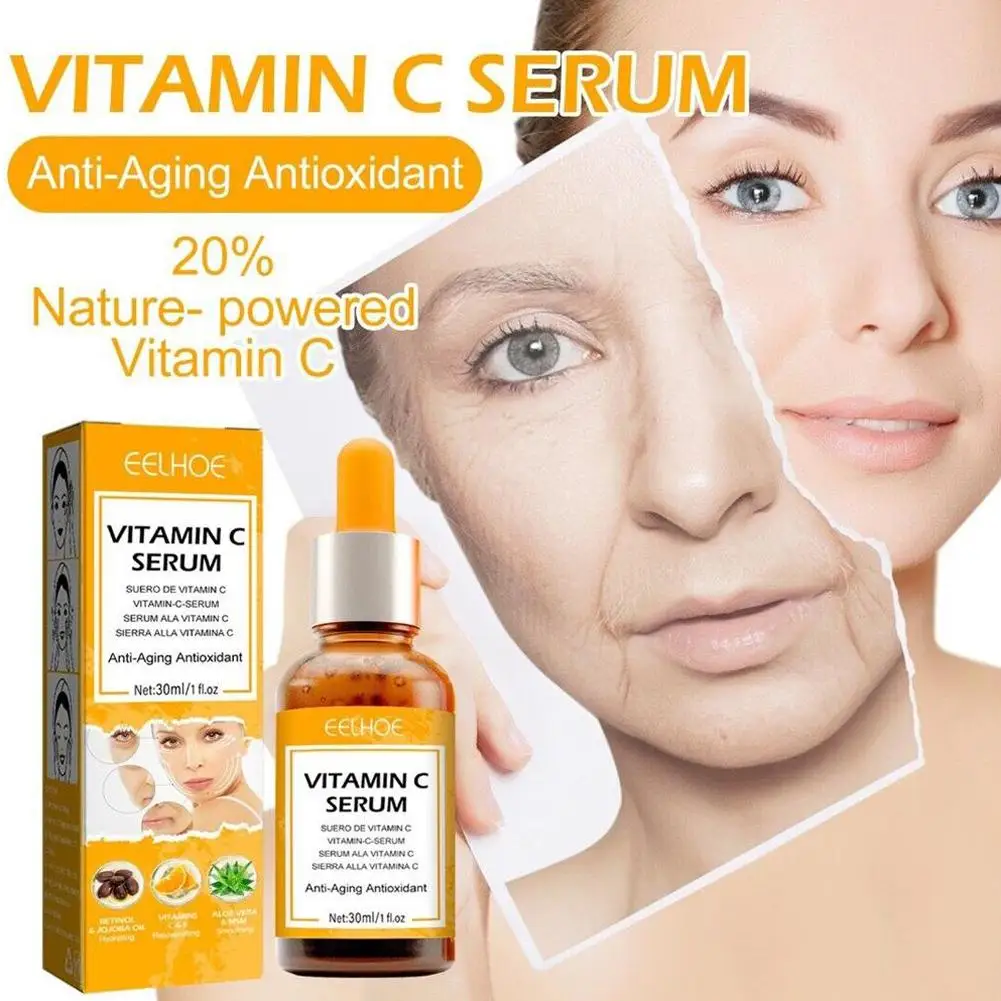 เซรั่มวิตามินซีสําหรับใบหน้า Retinol Anti Aging Lighten Spots ลบริ้วรอย Hydrate Anti Oxidant Whitening Glowing Original Essence