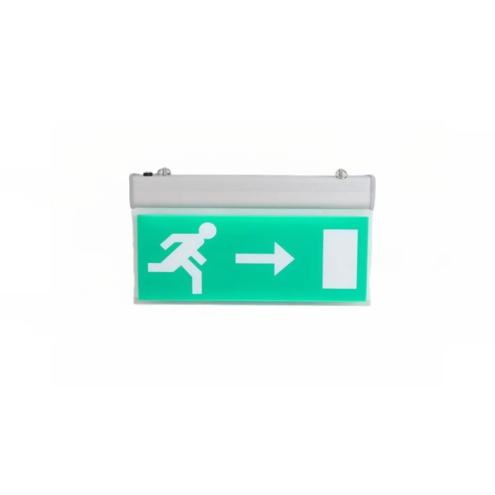 

110-240V Commercial LED Emergency Sign Lamp Exit Sign Safety Evacuation Indicator Light Left Right Acrylic Security Light Mall