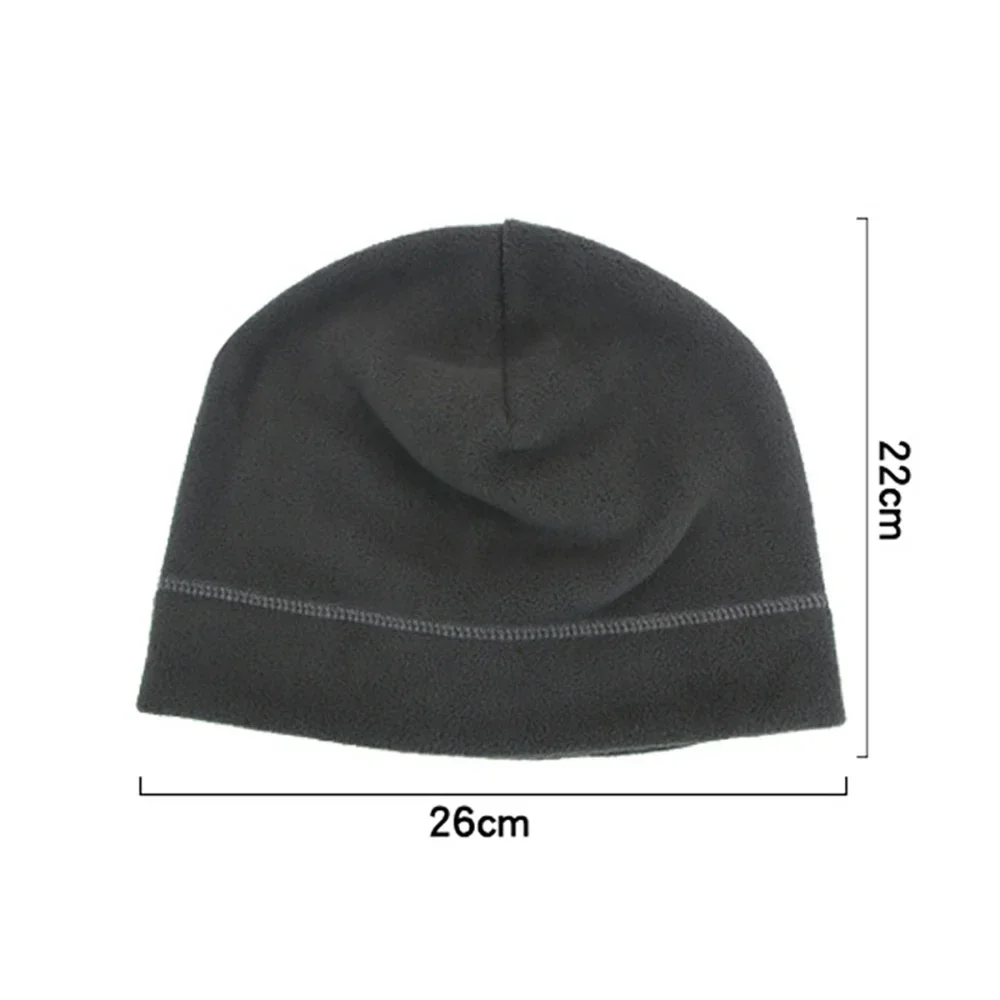 Solid Color Polar Fleece Hat for Men Skullies Beanies Women Autumn Hip Hop Hat Warm Bonnet Men\'s Cycling Running Windproof Cap