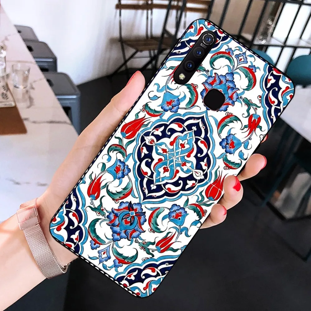 Persian carpet Floral pattern Phone Case For Huawei Y9 6 7 5 Prime Enjoy 7s 7 8 plus 7a 9e 9plus 8E Lite Psmart Shell