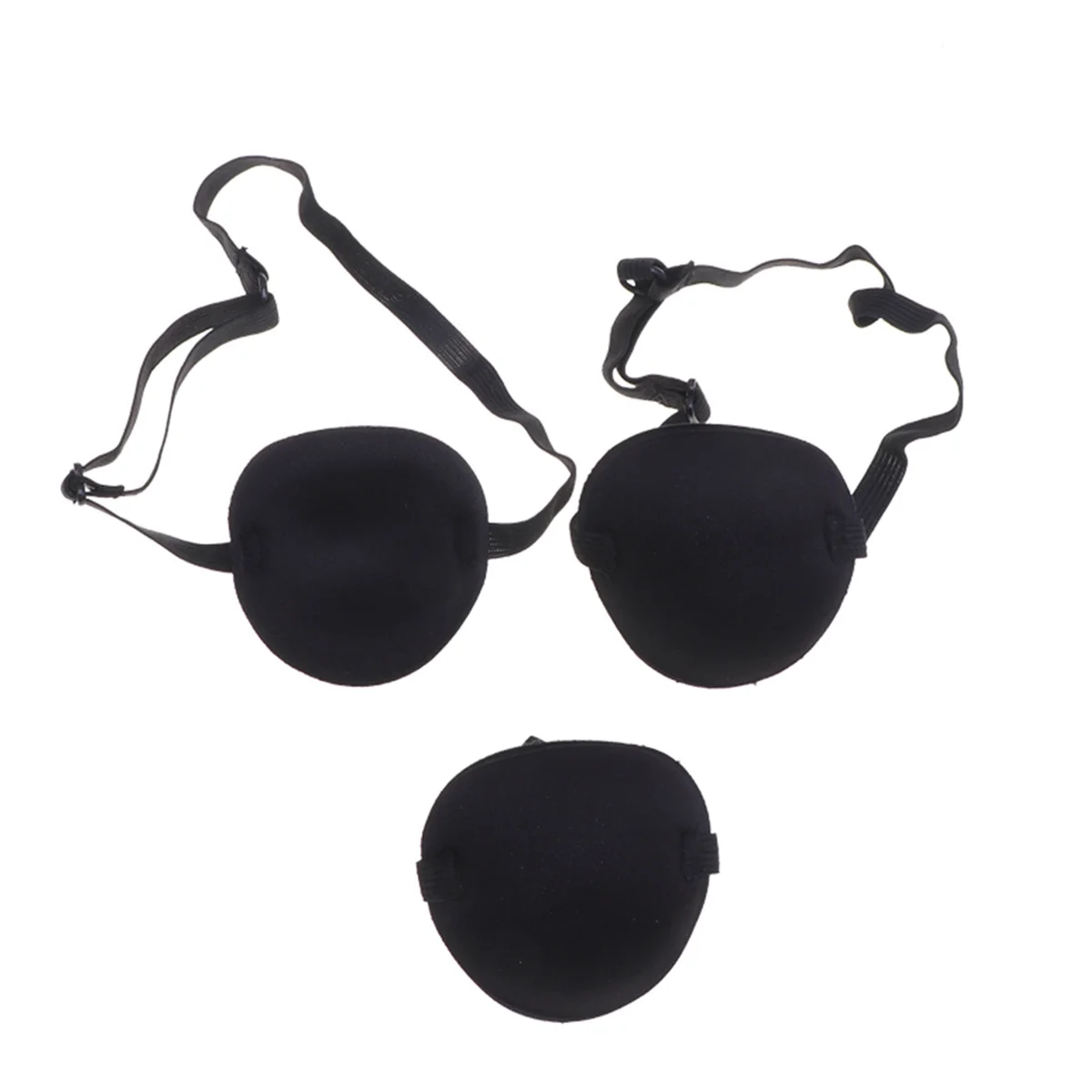 

3Pcs Eye Patch Elastic Opaque Light Shield Single Eye Cover for Amblyopia and Strabismus Treatment Adults Kids