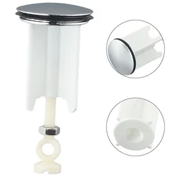 High Quality Brand New Wash Basin Plug Sink Plug White Pop-Up Plug Portable Replacement Spare Parts Stopper 40mm
